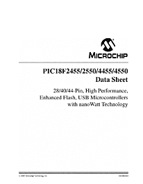 DataSheet PIC18F2550 pdf